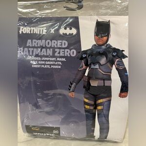 Spirit Armored Batman Zero Kids Costume - Black and Gray